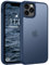 Andwing Matt Hülle für iPhone 11 Pro 5,8 Zoll, Militärstandard FallSchutz Handyhülle für iPhone 11 Pro, Mattierte Durchscheinende Rückseite Schutzhülle, Anti-Fingerabdruck Kratzfest (Dunkelblau)