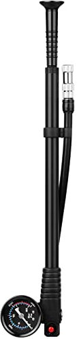Shock Pump High Pressure 300 PSI Air Pump Presta Schrader Valve Mountain Road Bike Pump with Gauge for Front Fork and Rear Suspension Air Shocks