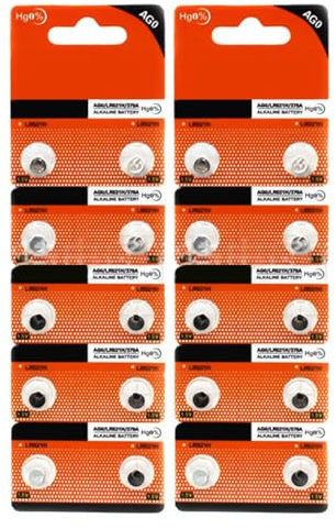 YAOGUI AG0/LR521/379 Knopfbatterien mit stabilen Spannungen für Uhren und Gadgets, Batterien für elektronische Geräte, 10 Stück/20 Stück