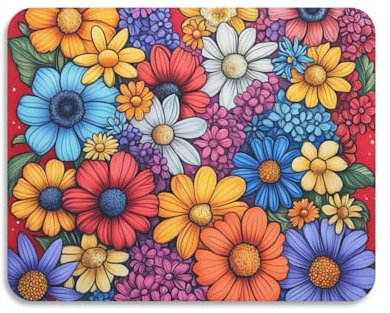 Tappetino assorbente per asciugare i piatti con fiori colorati per piatti da cucina