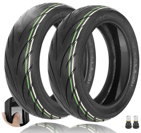 Prodrocam 9,5 x 2,50 Selbstreparierende Reifen für NIU KQi3 Sports/Pro/Max Elektroroller, 9,5 Zoll Tubeless Reifen Pannensichere Selbstreparatur Ersatzräder, mit Ventil (Selbstreparierende*2)