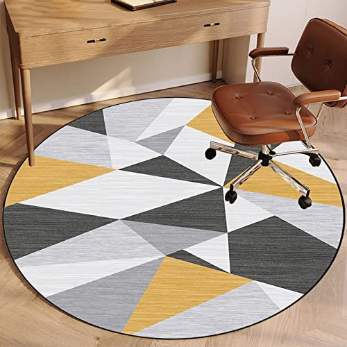 YUEKOPOU Sols recouverts de Moquette Round Office Gaming Chair Mat Diameter Carpet Protector for Home Office Use(I,160 cm)