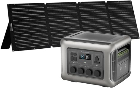 ALLPOWERS R2500 V2 Station électrique portable panneaux solaire de 200W | générateur solaire panneaux solaire pliables IP67 étanche, générateur solaire avec contrôleur MPPT, camping-car, balcon
