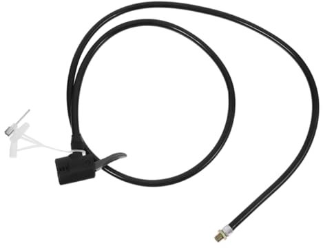 OSOLADY High Pressure Bike Pump Hose with Gauge Sturdy Inflator Hose for Valves Compact Bicycle Pump Accessory for Easy Tire Inflation