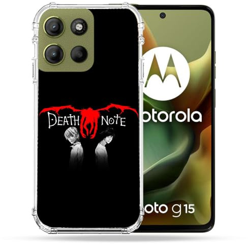 Cokitec Schutzhülle für Motorola G15 Manga Death Note, Schwarz