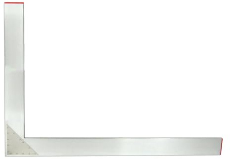 Aluminium-Bauwinkel 1000 x 1500 mm / 90° | Formstabiler Maurerwinkel, 100x150cm, Zimmermannswinkel, Anschlagwinkel & Richtwinkel für Profis | Leichtmetall in