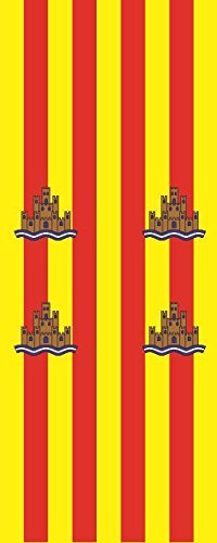 U24 Fahne Flagge Ibiza im Hochformat Premiumqualität 80 x 200 cm