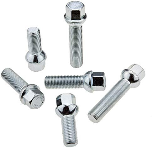 10x Radschrauben Radbolzen M14x1,5 Kugelbund SW17 Schaftlänge: 30mm für Stahl- und Alufelgen