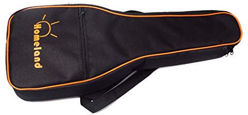 Alnicov Borsa per ukulele da 600D, fino a 24 pollici, design resistente all'acqua, borsa per ukelele tenore nero