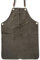 Angus Stoke Grembiule in pelle premium – grembiule da barbecue – One Cut vintage in pelle – BBQ & Cucina – Archie, verde scuro, S-M