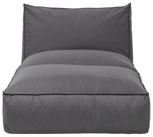 Blomus Outdoor-Bett -Stay- S | Relaxliege für Balkon, Garten | Wasserabweisend | 80 x 190 cm | Coal