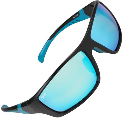 Salmo Wrap Eyewear Black/Grey Ice Blue Lens | Polarisierte Brille