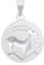 Amor Motivanhänger 925 Sterling Silber Unisex Damen Herren Anhänger, Silber, Steinbock, Kommt in Schmuck Geschenk Box, 2028056