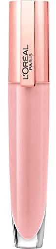 L'Oreal Paris Makeup Tinted Lip Balm-in-Gloss, Glow Paradise Hydrating Liquid Lip Color with Hyaluronic Acid, Ultra-Gentle, Non-Sticky Formula, Pristine Pink, 0,23 oz