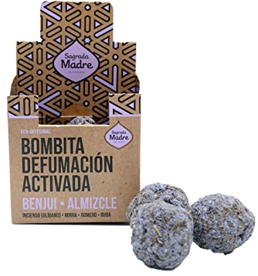 Incienso Natural Ecologico Bombita Defumación Activada Sagrada Madre (Benjui - Almizcle)