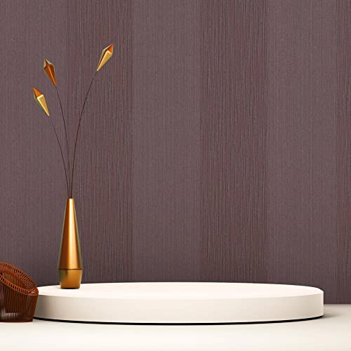 TADESSI Tapete Streifen Lio M1-No.3801 | Vliestapete | Lila | Metallic | Blockstreifen | Struktur