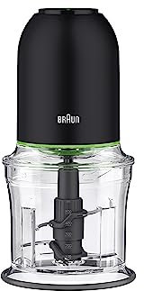 Braun CH3012BK EasyPrep™ Mini Küchenmaschine, 4 Tassen, Schwarz