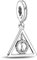 HAEPIAR 925 Sterling Silber Charm für Armband Halskette Charm Dangle Deathly Hallows für Frauen Mädchen Geburtstagsgeschenke