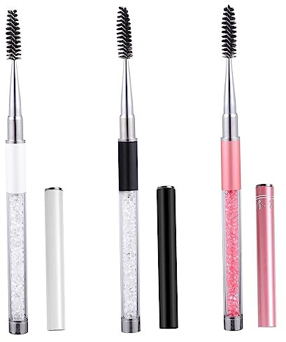 minkissy Robuste Wiederverwendbare Wimpernbürstenstäbe Spiralförmiger Make-up-pinsel für Natürliche Wimpern Tragbarer Augenbrauenpinsel für Unterwegs