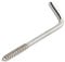OPIOL QUALITY® Schraubhaken mit Holzgewinde 4,4x80mm (10 Stück) Hakenschraube gerade aus Edelstahl A2 Haken-Schraube L-Haken