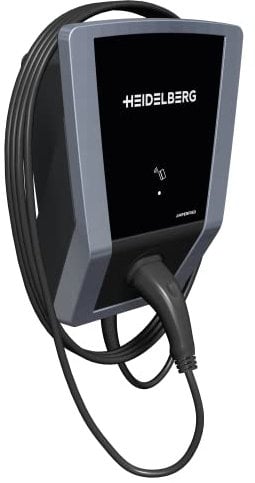 HEIDELBERG Amperfied Wallbox 11 kW für PV-Anlagen. Mit FI-Schutzschalter. PV-Laden bereits ab 1,4 kW Solarertrag. Vermeidet teuren Netzbezug. Ladestation Connect.solar. Optional 5 Jahre Garantie.