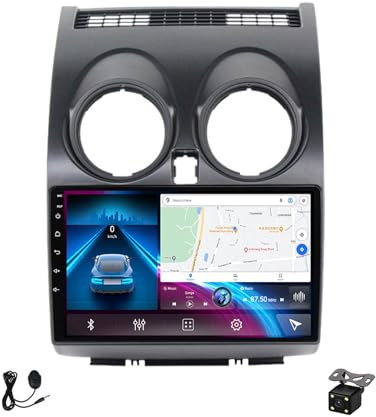 Candair Android 12 Autoradio Bluetooth 2 DIN Navigazione Radio, per Nissan Qashqai 2006~2013 Stereo Auto Radio Vivavoce Lettore MP5 Supporto 4G/WiFi/FM/RDS/DSP/Carplay,4g WiFi 8g+128g