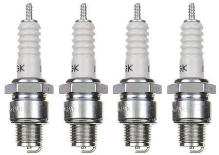 4x Zündkerze B7HS – Zündkerzen Set für Motorrad, Roller, Scooter – passend für Vespa 125/150, Yamaha DT 50 MX, Suzuki GT 185, Royal Enfield Bullet u.v.m.