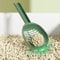 BAMFY 10pcs Multifonction Animal De Compagnie Pelle Litiere Chat Trousse Pelle A Litiere Chat Grand Amovible Tout en Un avec Support Pelle à Chat for Bac à Litière (Color : Vert)