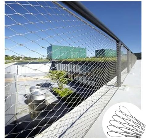 Balkon-Haustierzaun-Sicherheitsschutznetz-Werkzeuge, beweglicher Begrenzungszaun ohne Strom, Bauernhof-Fußballfeld-Schutzbegrenzungs-Gartennetz, DIY dekorativ ( Size : H0.7xL3m/H2.29xL9.84ft )