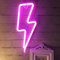 JEMESI LED-Neonschild, rosa Neonschilder für Schlafzimmer, dekoratives Neonschild, USB/batteriebetrieben, leuchtendes Neonschild, Blitzbolzen, Neonlichter für Spielzimmer-Dekoration