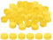 PATIKIL 1.2inch Plastic Bottle Caps for Crafts, 50Pcs Reusable Protection Bottle Screw Lids for Empty Container DIY Scrapbook Decorations, Yellow