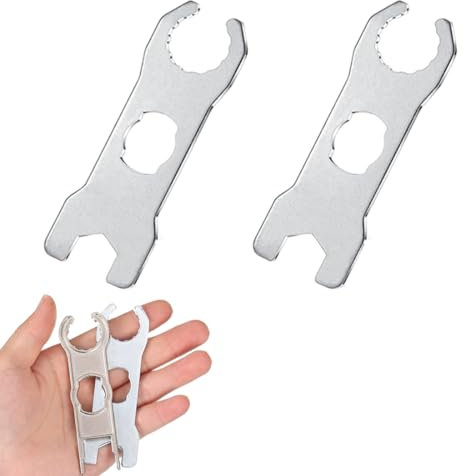 2 PC Steckbarer Montage Werkzeug Schlüssel Spanner set Aluminium Werkzeug Montage-Werkzeug für MC4-Stecker MC4 Werkzeug Schraubenschlüssel zum Trennen Von Stecker und Buchse,Schlüssel Spanner set