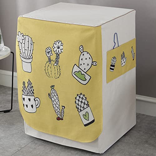 Waschmaschinenreiniger, Waschmaschinen-Abdeckung, wasserdichter Waschmaschinen-Trockner-Deckel zum Schutz der Frontlader-Waschmaschine, ovaler Buchstabe, Breite 60 cm x D