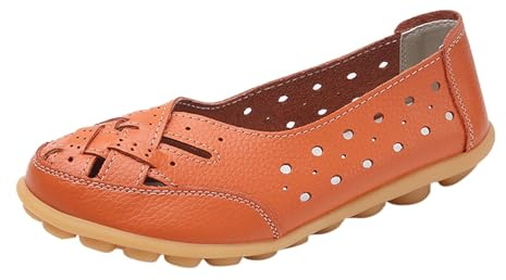 Dasongff Ballerines Femme Petit Talon Confortable Ballerine Plates Bout Fermé Chaussures à Enfiler Pied Large Chaussures Travail Antidérapant Maille Respirant Slip-ins et Semelle Souple
