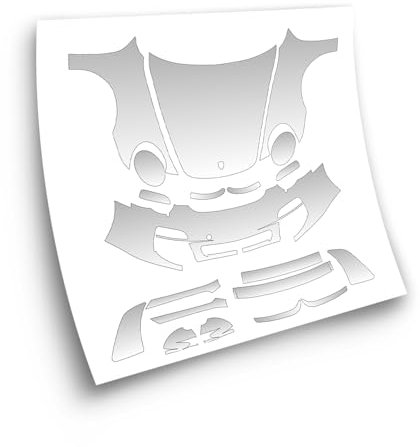 PPF Vinyl/Protective Vinyl/Pre-Cut Templates PPF Bike Stickers for Car Compatible with Porshe 911 Carrera 4S 2009 (Full Kit)