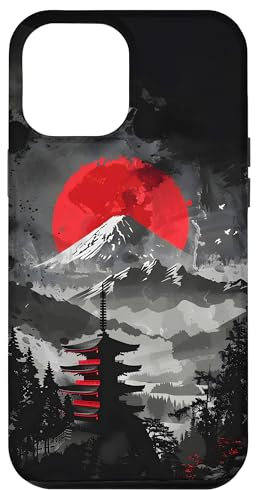 iPhone 12 Pro Max Japanese Mountain Sunset Case