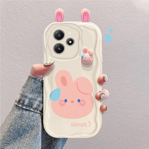 hdqICase 3D Cartoon Hülle Kompatibel mit Xiaomi Redmi 12 4G | Süßes Stoßfestes und Stylisches Silikon Cover
