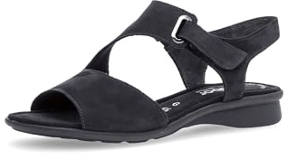 Gabor Damen Riemchensandalen, Frauen Sandalen,Freizeitschuhe,offene Schuhe,Strandschuhe,Sandaletten,Sommersandalen,flach,Nightblue,38 EU / 5 UK