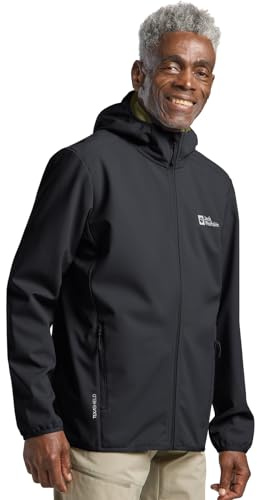 Jack Wolfskin Herren Bornberg Hoody M, Phantom/Chartreuse, L EU