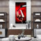BMGKYAGL Cuadro sobre lienzo para pared, vino con copas, impresiones en lienzo, pintura moderna, arte de pared, pinturas, decoración de habitación y cocina, 90 x 180 cm, sin marco