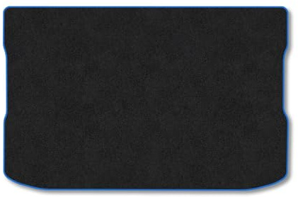 Carpet Boot Liner Compatible With Dacia Spring (2024+) Blue Trim Carpet Tailored Fit 550Gsm Protector Boot Mat Anti-Slip Durable Water-Resistant Easy Clean Custom Fit Dog Friendly