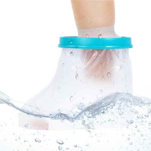 Protege Platre Pied Adulte,Protection Jambe pour Douche et Piscine,Protection Platre Douche,Protege Platre Adulte,Imperméable Réutilisable Sac Douche Platre Jambe, Maintenir le Bandage au Sec