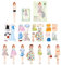 Magnetische Prinzessin-Anzieh-Papierpuppe, Anzieh-Stickerbuch für Mädchen | Diese magnetischen Prinzessinnen-Anziehpuppen aus Papier mit Prinzessinnenaufkleberbüchern