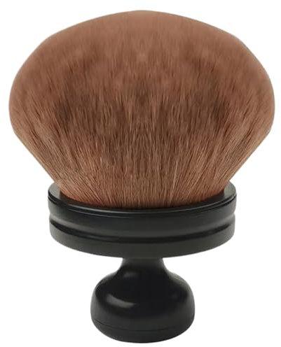 Selbstbräunerpinsel, großer Körper, Make-up-Pinsel, 7,4 cm Durchmesser, breiter Kopf, ovaler Kabuki, tragbarer Hautapplikator für Beine/Arme