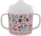 Tyrrell Katz Two-Handled Sippy Cup for Toddlers, Free Flow (No Valve), Removable Lid for Transition to an Open Beaker, Anti-Slip Base, BPA Free, Detailed Secret Garden Illustrations