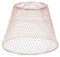 WLIHDB Abat-Jour Abat-Jour en Maille en métal rétro, Abat-Jour Pliable, Couverture de Lampe pour La Maison(Rose Gold)