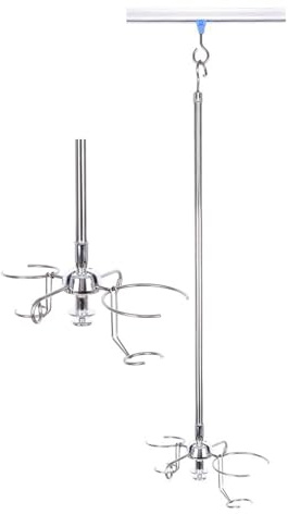 Infusionsständer Aus Verdicktem Edelstahl Verstellbarer Infusionsarm Schiene Aus Aluminiumlegierung Und ABS-Schlitten Tragbarer Flaschenhalter for Ambulante Patienten Zu Hause Und Im Beratungsraum(Sil