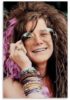 YRUAWRH Janis Joplin (9) Poster, Wandkunst, ästhetisches Cover, Leinwand, Vintage-Poster, dekoratives Gemälde für Schlafzimmer, Wohnzimmer, 30 x 45 cm, ungerahmter Stil