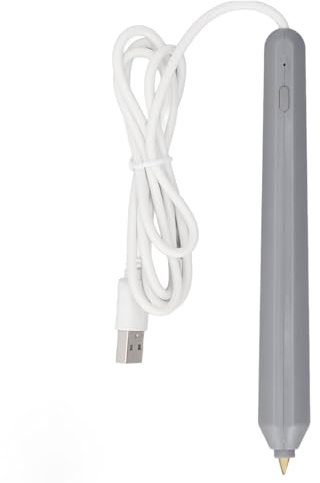 SIXRUN USB Heißfolien-Prägestift Set, Multifunktionales Stempelwerkzeug mit 4 Heizspitzen, 2 Stempelpapiere, Aufbewahrungsbox, für Handwerk und Geschenke