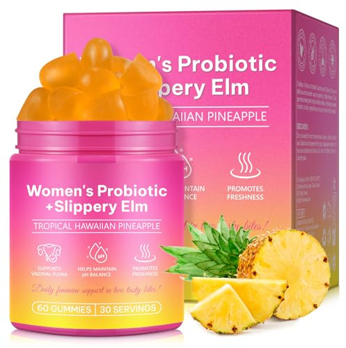 Vaginal Probiotics Gummies,Feminine Balance Gummies for Women,Probiotics for Women Gummie,Premium Feminine Balance Gummie for PH Balance,Digestive Health, Vaginal & Immune Support - 60 Gummies